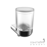 Дозатор для жидкого мыла настенный Emco S66 010-8124 хром, стекло