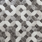 Плитка для підлоги 45х45 Alaplana Caprice Marmol Gris (чорна, біла, сіра)