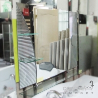 Зеркало с полочками и увеличивающей линзой H2O LH-787