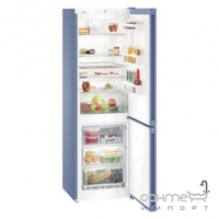 Двухкамерный холодильник с нижней морозилкой Liebherr CNfb 4313 NoFrost (A++) синий