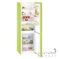Двухкамерный холодильник с нижней морозилкой Liebherr CNkw 4313 NoFrost (A++) зеленый