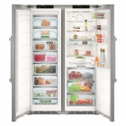 Комбінований холодильник Side-by-Side Liebherr SBSes 8663 Premium BioFresh NoFrost (А+++) нержавіюча сталь (SKBes 4350 + SGNPes 4355)