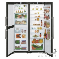 Комбинированный холодильник Side-by-Side Liebherr SBSbs 7353 Premium BioFresh NoFrost (А++) черный