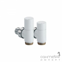 Комплект Кран + Запорно-регулирующий клапан Caleido 101019 белый