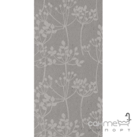 Настенная декорация 30x60 Coem Basaltina Flora Light Grey (светло-серая)