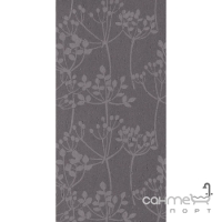 Настенная декорация 30x60 Coem Basaltina Flora Grey (серая)