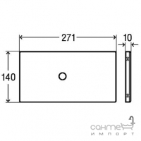 Кнопка слива Viega Visign for Public 6 699505 нержавеющая сталь