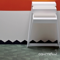 Керамогранит универсальный, ромб 70х162 Mutina Tex Runner 2 White (white + olive & cream), арт. RERUN02