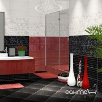 Бордюр 5x60 Ceramika Color Listwa Crypton Glam Red