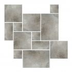 Набор плиток разного размера для улицы Coem Borgogna Mix Modulo Outdoor Grigio (серый)