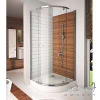 Полукруглая душевая кабина Aquaform Colorado 80x80 100-40095 профиль хром, стекло прозрачное