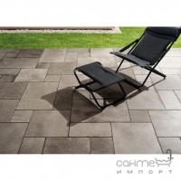 Уличная ступень фронтальная Г-образная 33x51x5 Coem Borgogna Lineare ad Elle Outdoor Grigio (серая)