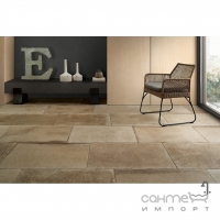 Уличная ступень угловая Г-образная, левая 33x51x5 Coem Borgogna Angolare ad Elle SX Outdoor Beige (коричневая)