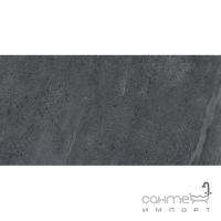 Крупноформатний керамограніт 75x149,7 Coem Brit Stone Rett Graphite (темно-сірий, матовий)
