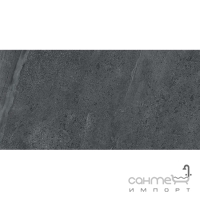 Крупноформатный керамогранит 60x120 Coem Brit Stone Rett Graphite (темно-серый, матовый)