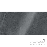 Крупноформатний керамограніт Coem Brit Stone 60x120 Lucidato Rett Graphite (темно-сірий, напівполірований)