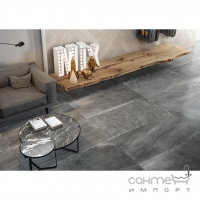 Керамогранит универсальный 30x60 Coem Brit Stone Lucidato Rett Grey (светло-серый, полуполированный)