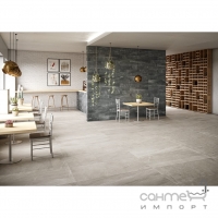 Керамогранит напольный 30x60 Coem Brit Stone Strutturato Grey (светло-серый, структурированный)