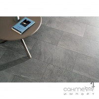 Керамограніт для підлоги 30x60 Coem Brit Stone Strutturato Graphite (темно-сірий, структурований)