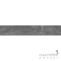Керамогранит универсальный 20x120 Coem Brit Stone Rett Dark (серый, матовый)