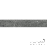 Керамогранит универсальный 15x90 Coem Brit Stone Rett Dark (серый, матовый)