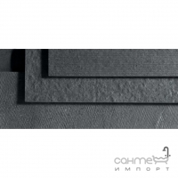 Текстурный настенный декор 15x90 Coem Brit Stone Deco Rett Graphite (темно-серый)