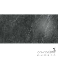 Крупноформатный керамогранит 60x120 Coem Cardoso Lucidato RETT Antracite (черный, полуполированный)