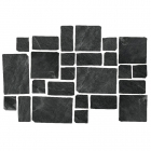 Структурированная мозаика 30x30 Coem Cardoso Mosaico Palladiana Antracite (черная)