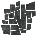 Структурированная плитка с нестандартным форматом Coem Cardoso Palladiana Antracite (черная)