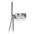 Змішувач для ванни з душовим гарнітуром прихованого монтажу Linki Insert INS 201 нержавіюча сталь/кольорова ручка