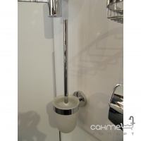 Щетка туалетная с держателем Steinberg Series 650 6502911 хром, стекло сатин