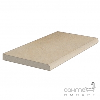 Элемент с вальцовкой 30x60,4 Coem I Sassi GresX2 Rett Strutturato Elemento Bordo Becco Beige (бежевый)