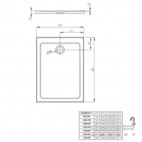 Душевой поддон Radaway Doros F 100x70 (SDRFP1070-01)