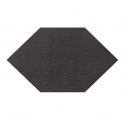 Керамогранит шестиугольный 19x32,5 Coem Kanvas Esagona Rett Grafite (черный)