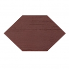 Керамогранит шестиугольный 19x32,5 Coem Kanvas Esagona Rett Marsala (красно-коричневый)