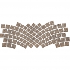 Мозаика для улицы 35x95 Coem Outstone Mosaico Arco Pave Avana (коричневая)