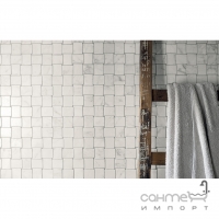 Мозаика под белый мрамор 30x30 Coem Marmi Bianchi Mosaico Intreccio Calacatta (матовая)