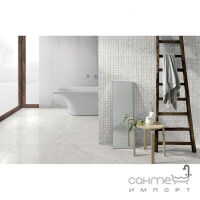 Мозаика под белый мрамор 30x30 Coem Marmi Bianchi Mosaico Intreccio Calacatta (матовая)