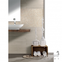 Мозаика 30x30 Coem Millerighe Sticks Mosaico Decorato Platinum White/Caramel (белая/бежевая)
