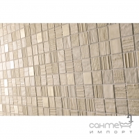 Мозаїка 30x30 Coem Millerighe Sticks Мозаїка Decorato Platinum White/Caramel (біла/бежева)