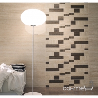 Мозаика 30x60 Coem Millerighe Sticks Mosaico Mix Platinum White/Greige  (белая/серая)