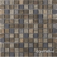 Мозаика 30x30 Coem Millerighe Sticks Mosaico Decorato Greige/Brown (серая/коричневая)