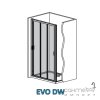 Душові двері Radaway Evo DW75 хром/прозоре