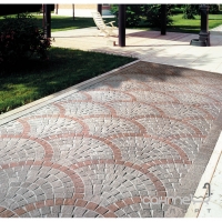 Мозаика 48,5x69,5 Coem Porfido Mosaico Ventaglio Grigio (серая)