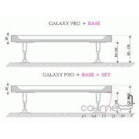 Панель душового піддону 90 см Ravak Galaxy Pro Elipso XA937001010B