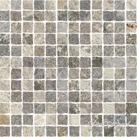 Мозаика 30,5x30,5 Coem Quartz Mosaico Soft Burattato Silver (серая)