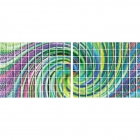 Плитка настенная, декор 20x25 Ceramika-Konskie Marina Mosaic Glass Tornado (глянцевая)