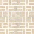 Мозаика 30x30 Coem Reverso Mosaico Bricks Naturale Rett Avorio (светло-бежевая, матовая)