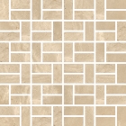 Мозаика 30x30 Coem Reverso Mosaico Bricks Naturale Rett Beige (бежевая, матовая)