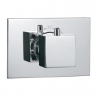Змішувач-термостат для ванни/душа прихованого монтажу Jaquar Kubix KUB-CHR-35679 хром